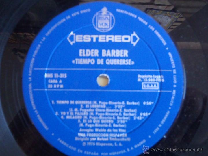 Discos de vinilo: ELDER BARBER - TIEMPO DE QUERERSE - Foto 2