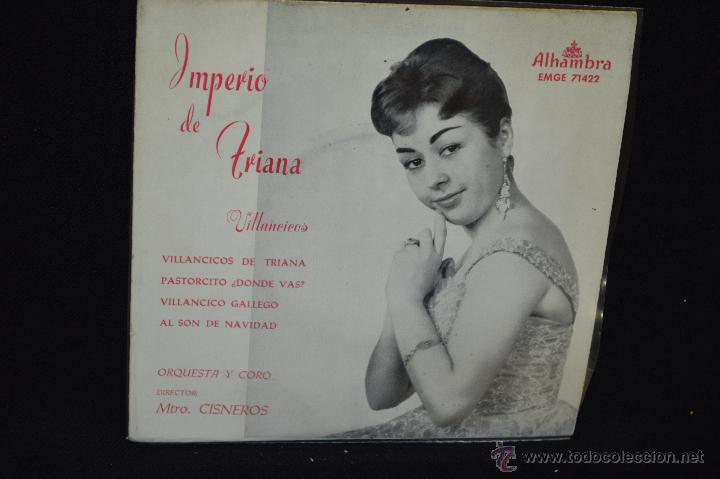 Discos de vinilo: IMPERIO DE TRIANA - VILLANCICOS - EP - Foto 1