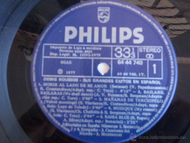 Discos de vinilo: DEMIS ROUSSOS - SUS GRANDES EXITOS EN ESPA&Ntilde;OL - Foto 2