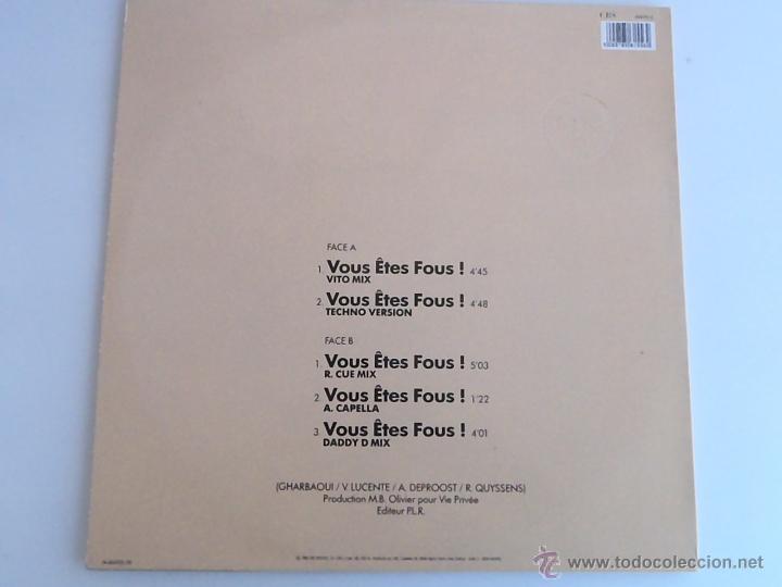 Discos de vinilo: Benny B Featuring Daddy. K. &ndash; Vous Etes Fous - Foto 2