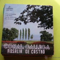 Discos de vinilo: REGIONAL - CORAL GALLEGA ROSALIA DE CASTRO / A MIÑA ROSIÑA /MOY BEN ... / EP DE 1959. Lote 46116144