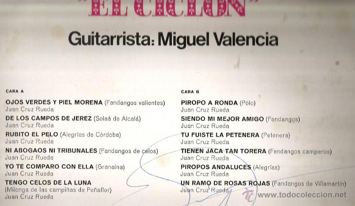 Discos de vinilo: LP JUAN TORRES, EL CICLON - Foto 2