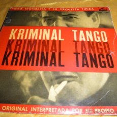 Discos de vinilo: PIERO TROMBETTA Y SU ORQUESTA TIPICA. KRIMINAL TANGO + 3. EP. LA VOZ DE SU AMO 1960