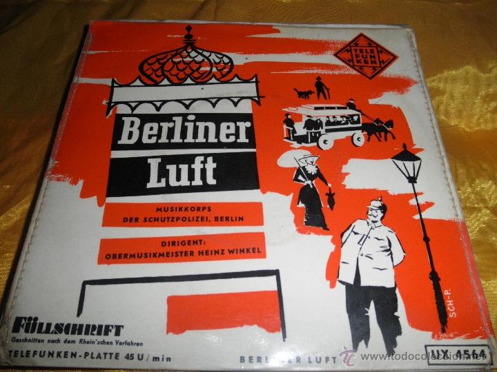 Discos de vinilo: BERLINER LUFT. EP. TELEFUNKEN EDICION ALEMANA - Foto 1