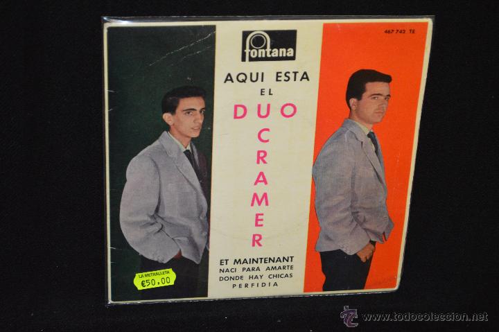 Discos de vinilo: DUO CRAMER - ET MAINTENANT + 3 - EP - Foto 1