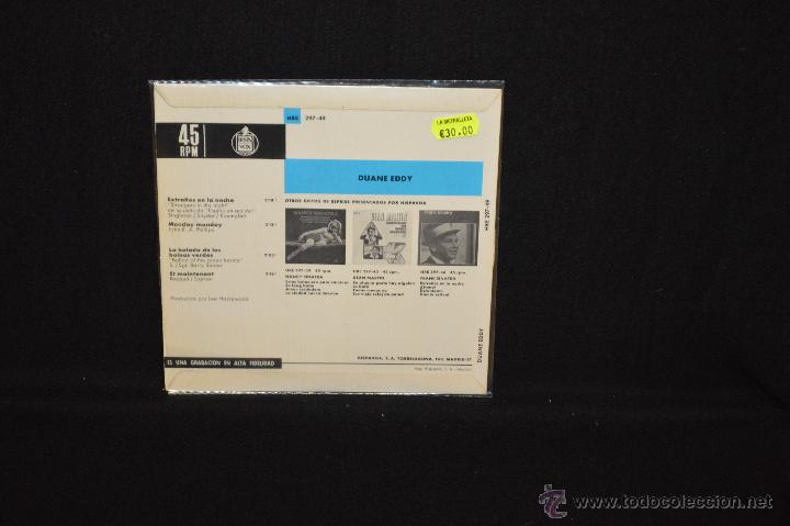 Discos de vinilo: DUANE EDDY - EXTRA&Ntilde;OS EN LA NOCHE + 3 - EP - Foto 2