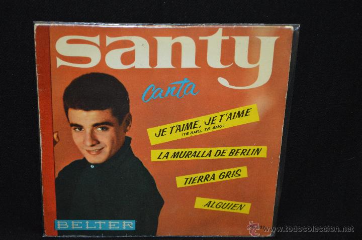 Discos de vinilo: SANTY - TE AMO TE AMO + 3 - EP - Foto 1