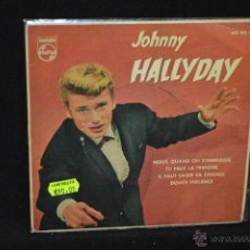 Discos de vinilo: JOHNNY HALLYDAY - NOUS QUAND ON S'EMBRASSE + 3 - EP