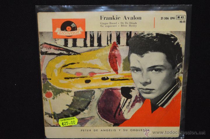 Discos de vinilo: FRANKIE AVALON - GINGER BREAD + 3 - EP - Foto 1