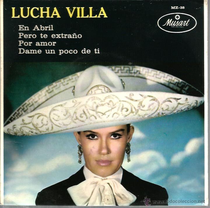 Discos de vinilo: EP LUCHA VILLA : EN ABRIL + 3 - Foto 1
