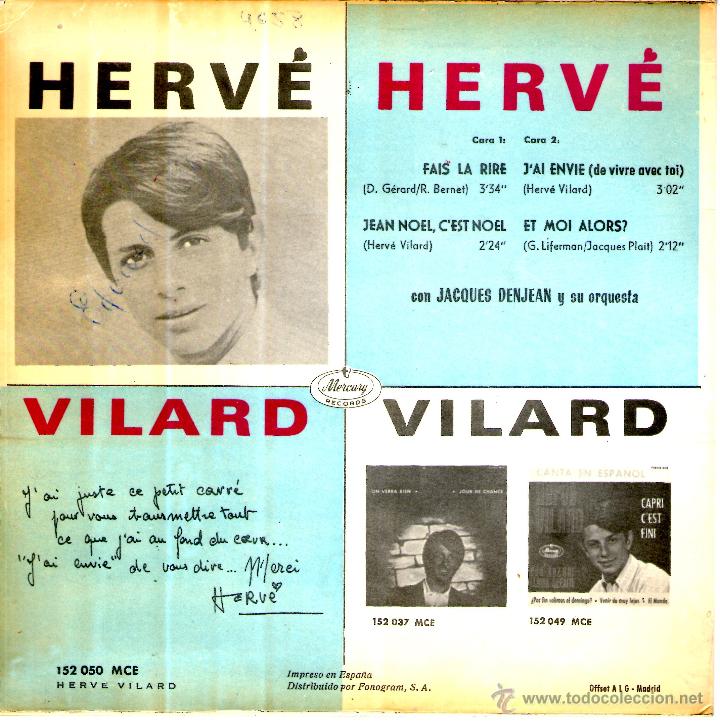 Discos de vinilo: Herv&eacute; Vilard - fais-la rire + 3 - Foto 2