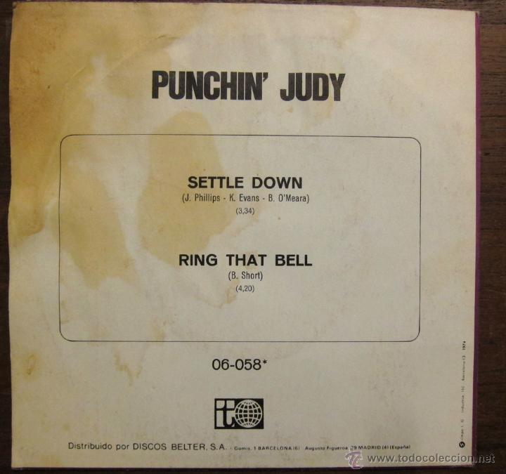 Discos de vinilo: PUNCHIN JUDY - SETTLE DOWN - RING THAT BELL - Foto 2