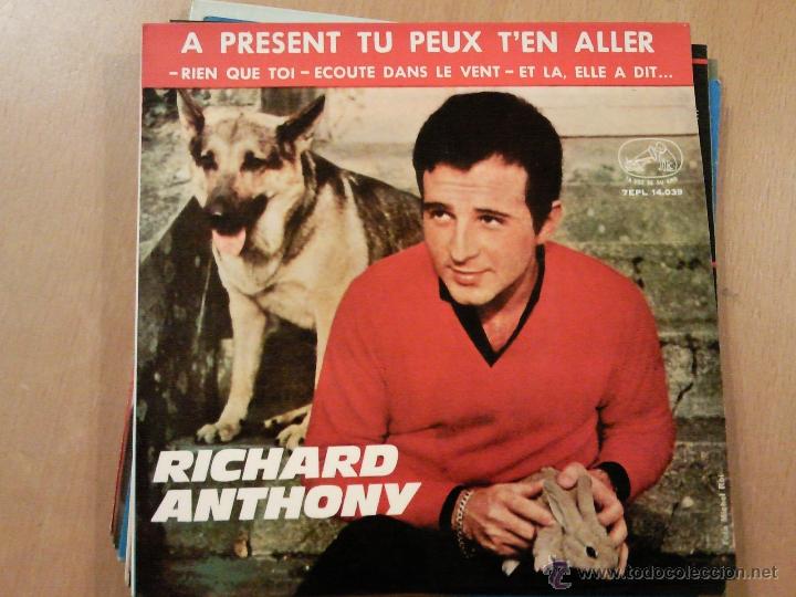 Discos de vinilo: RICHARD ANTHONY RIEN QUE TOI EP SPAIN 1961 - Foto 1