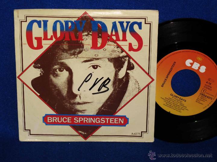 Discos de vinilo: BRUCE SPRINGSTEEN - SINGLE VINILO - GLORY DAYS + STAND ON IT - 1985 - Foto 1