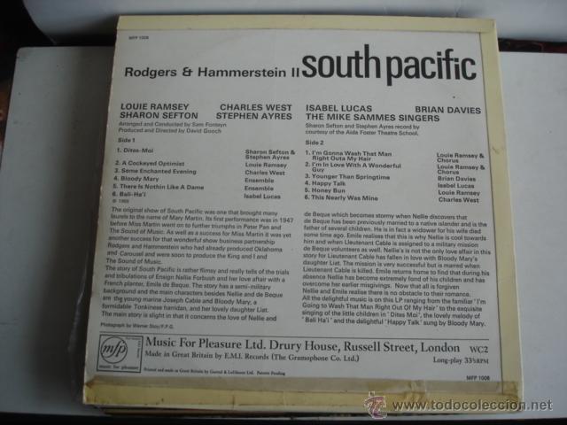 Discos de vinilo: RODGERS & HAMMERSTEIN II SOUTH PACIFIC - Foto 2