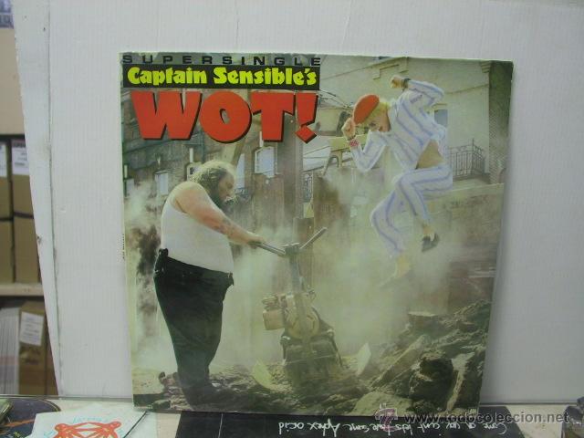 Discos de vinilo: CAPTAIN SENSIBLE - WOT - MAXI - EDICION ESPA&Ntilde;OLA - AM 1982 - Foto 1