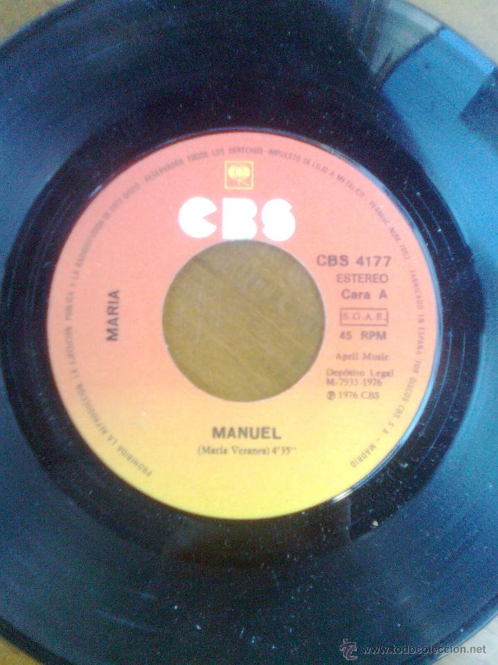 Discos de vinilo: Mar&iacute;a Veranes - Manuel + 1 (CBs, 1976) - Foto 1