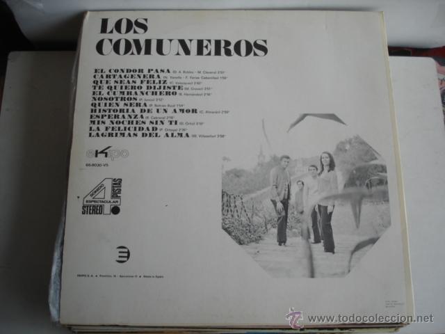 Discos de vinilo: LOS COMUNEROS LOS COMUNEROS - Foto 2