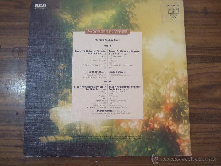 Discos de vinilo: WOLFGANG AMADEUS MOZART  1Y 2 - Foto 2