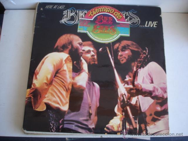 Discos de vinilo: BEE GEES HERE AT LAST...BEE GEES..LIVE - Foto 1