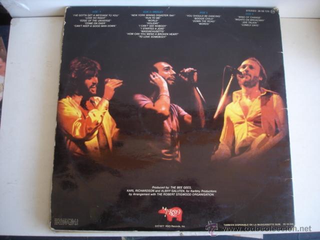 Discos de vinilo: BEE GEES HERE AT LAST...BEE GEES..LIVE - Foto 3