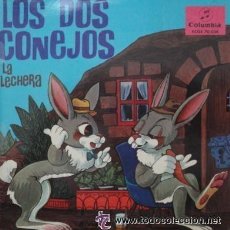 Discos de vinilo: LOS DOS CONEJOS / LA LECHERA / EP COLUMBIA DE 1962. Lote 46354968