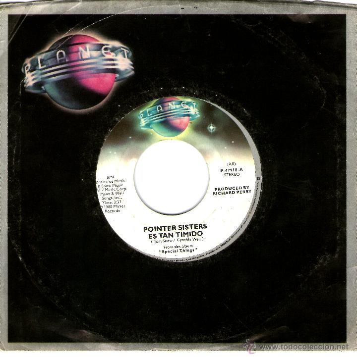 Discos de vinilo: POINTER SISTERS ES TAN TIMIDO - Foto 1