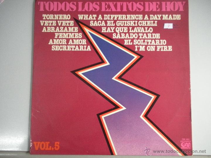 Discos de vinilo: MAGNIFICO LP DE - TODOS LOS EXITOS DE HOY - VOL. 5 - - Foto 1