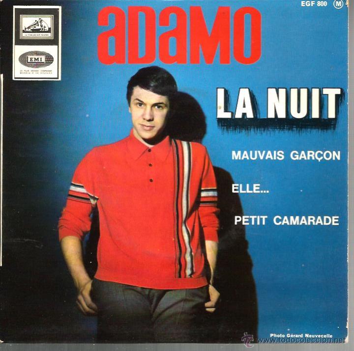 Discos de vinilo: EP ADAMO : LA NUIT - Foto 1