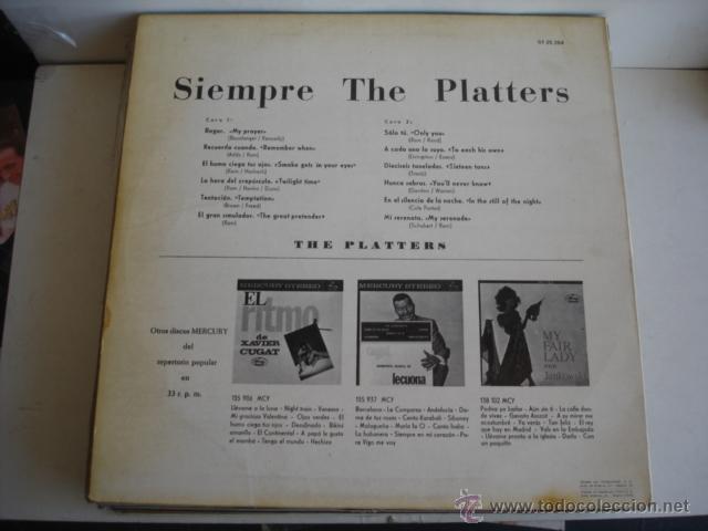 Discos de vinilo: THE PLATTERS SIEMPRE THE PLATTERS - Foto 2