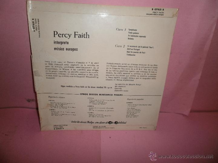 Discos de vinilo: DISCO PERCY FAITH Y SU ORQUESTA - Foto 2