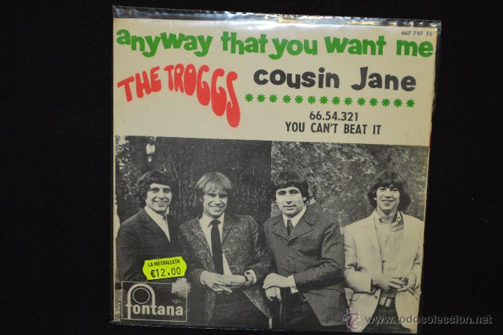Discos de vinilo: THE TROGGS - COUSIN JANE + 3 - EP - Foto 1