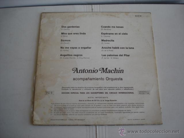 Discos de vinilo: ANTONIO MACHIN  Antonio Machin - Foto 2