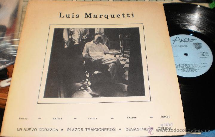 Discos de vinilo: luis marquetti lp exitos.areito cuba