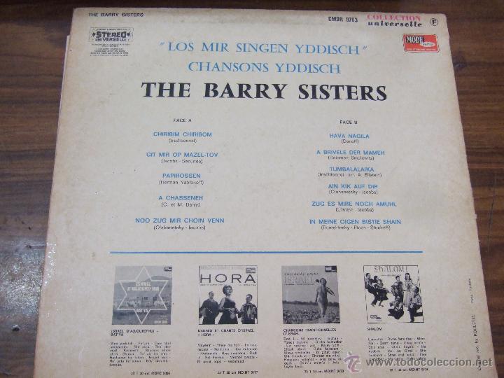 Discos de vinilo: THE BARRY SISTERS - Foto 2