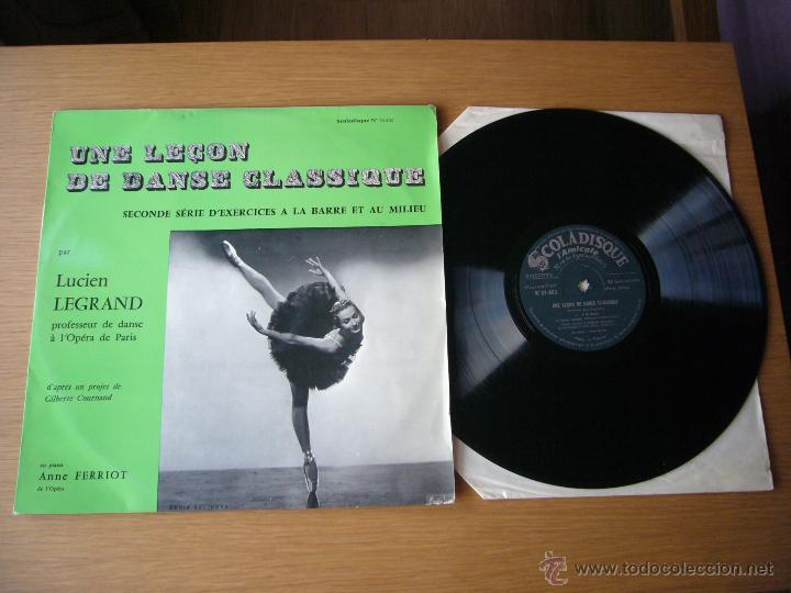 Discos de vinilo: LP UNE LE&Ccedil;ON DE DANSE CLASSIQUE ANNE FERRIOT SCOLADISQUE LUCIEN LEGRAND OPERA PARIS MOZART BEETHOVEN