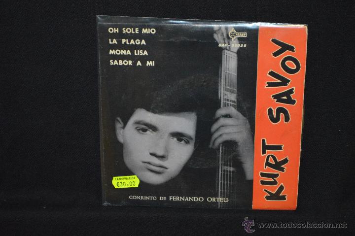 Discos de vinilo: KURT SAVOY - OH SOLE MIO + 3 - EP - Foto 1