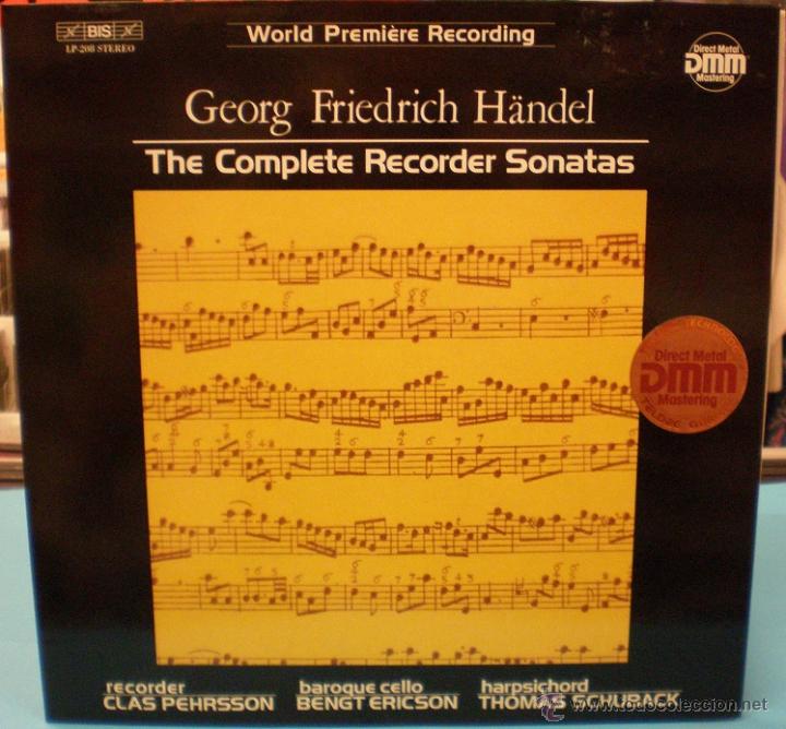Discos de vinilo: H&auml;ndel - Complete Recorder Sonatas - Foto 1