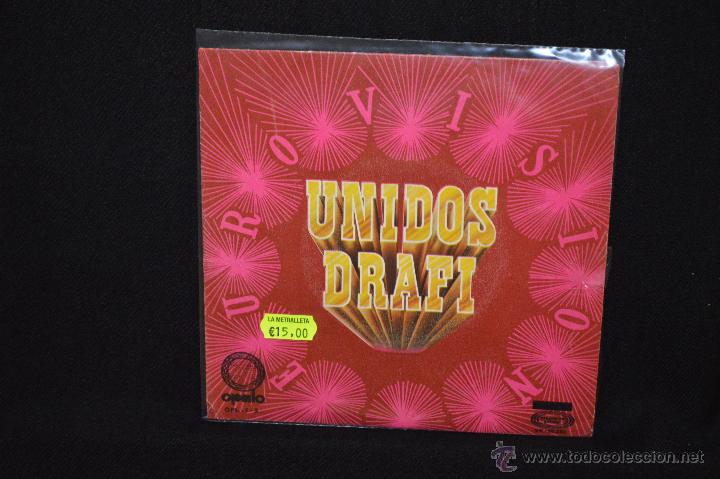 Discos de vinilo: DRAFI - UNIDOS - EUROVISION - SINGLE - Foto 1