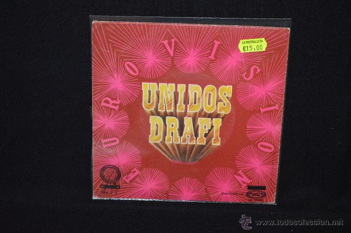 Discos de vinilo: DRAFI - UNIDOS - EUROVISION - SINGLE - Foto 2