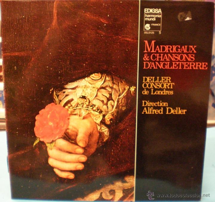 Discos de vinilo: Madrigaux & Chansons DAngleterree - Alfred Deller - Foto 1