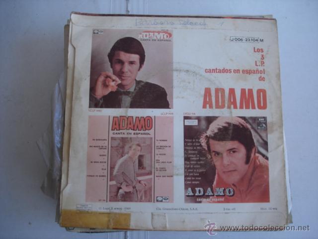 Discos de vinilo: Adamo    Petit Bonheur / Mon Cin&eacute;ma - Foto 2
