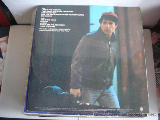 Discos de vinilo: PAUL SIMON ONE TRICK PONY - Foto 2