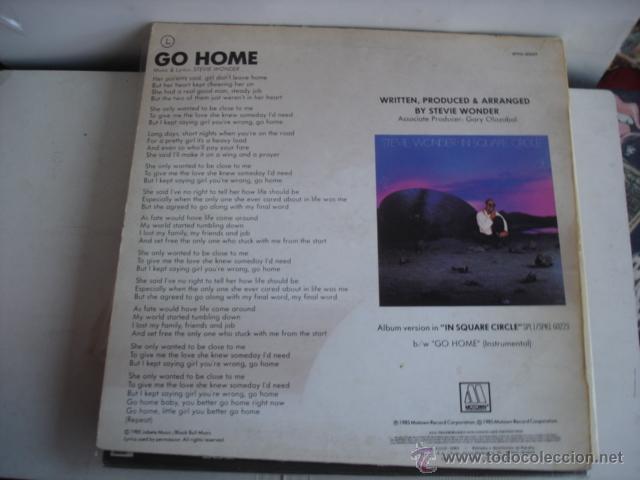 Discos de vinilo: STEVIE WONDER GO HOME - Foto 2