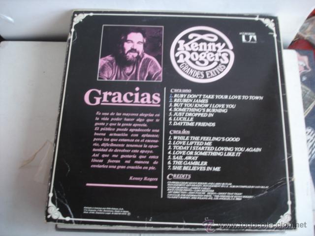 Discos de vinilo: KENNY ROGERS GRANDES EXITOS - Foto 2