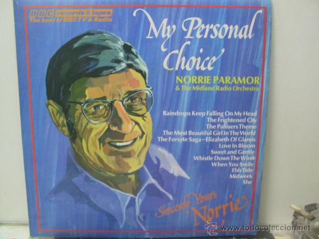 Discos de vinilo: NORRIE PARAMOR - MY PERSONAL CHOICE - ORIGINAL U.K. - BBC 1976 - Foto 1