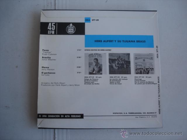 Discos de vinilo: Herb Alpert & The Tijuana Brass     Pecas - Foto 2