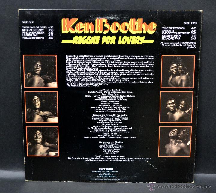 Discos de vinilo: vinilo Reggae - KEN BOOTHE  -  REGGAE FOR LOVERS - Foto 2