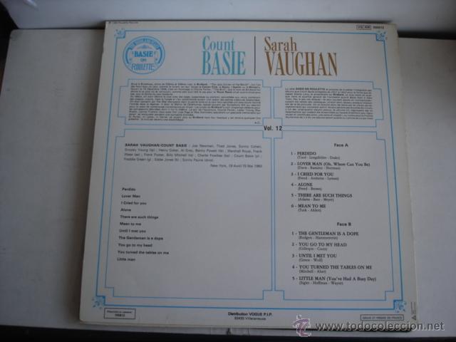 Discos de vinilo: COUNT BASIE / SARAH VAUGHAN BASIE ON ROULETTE VOL.12 - Foto 2