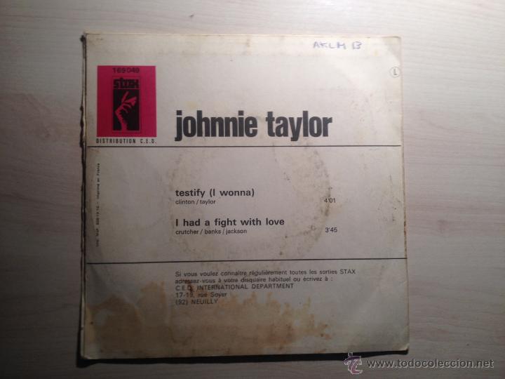 Discos de vinilo: JOHNNIE TAYLOR - TESTIFY - STAX -1969 - FRANCIA - Foto 2